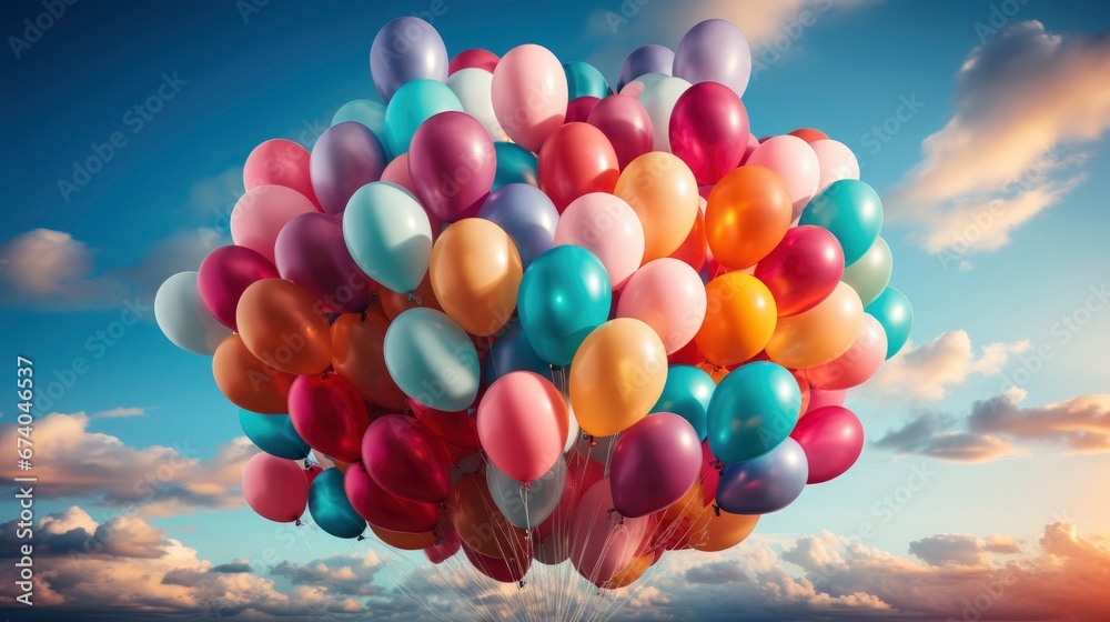 Background Fastive Air Balloons Round Shape, Bright Background, Background Hd
