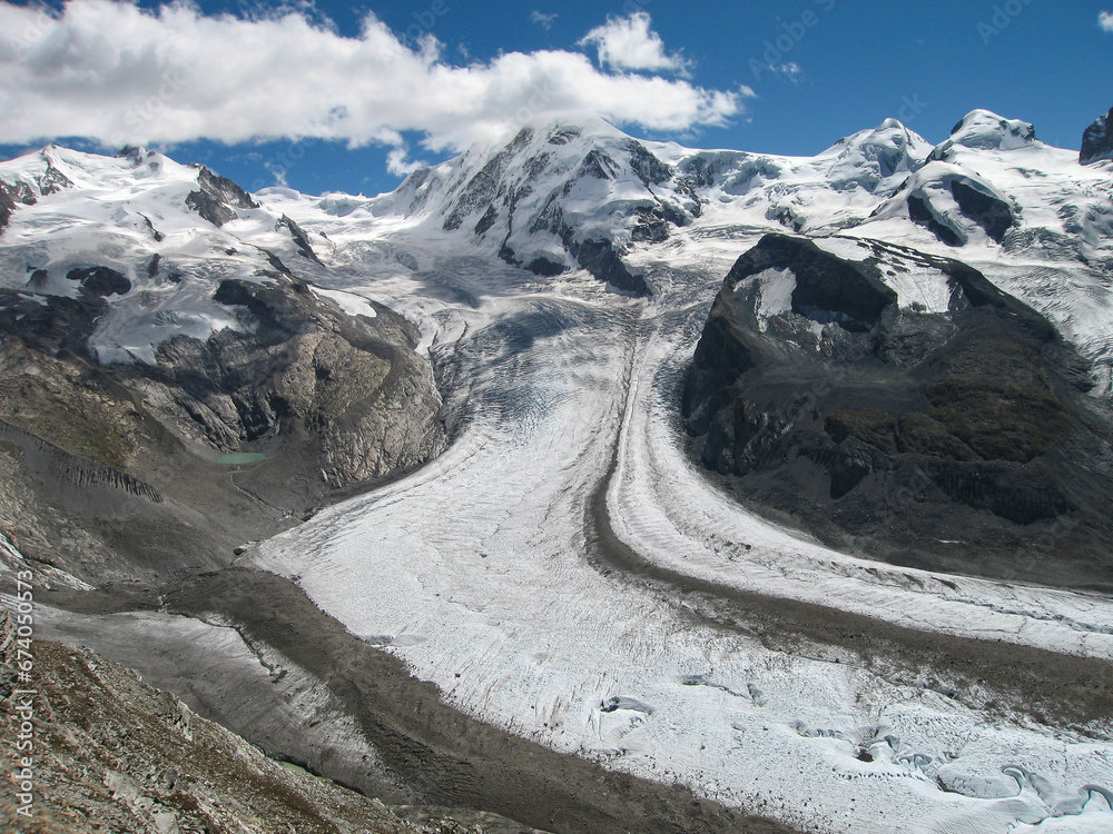 Gornergrat, one of the most spectacular viewpoints in Zermatt, located at 3,089m, Switzerland Gornergrat, one of the most spectacular viewpoints in Zermatt, located at 3,089m, Switzerland