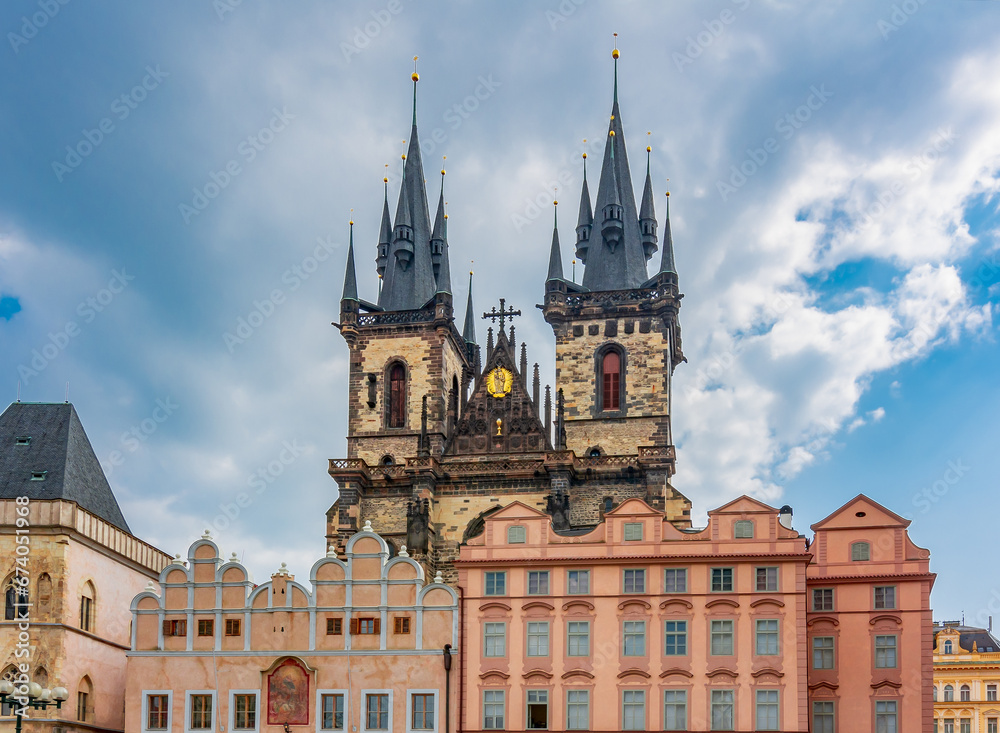 Church of Our Lady before Tyn on Old town square in Prague, Czech Republic