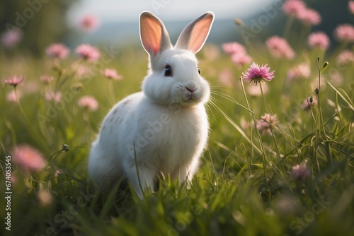 Emerald Hills Serenity: The Grace of a Countryside Bunny