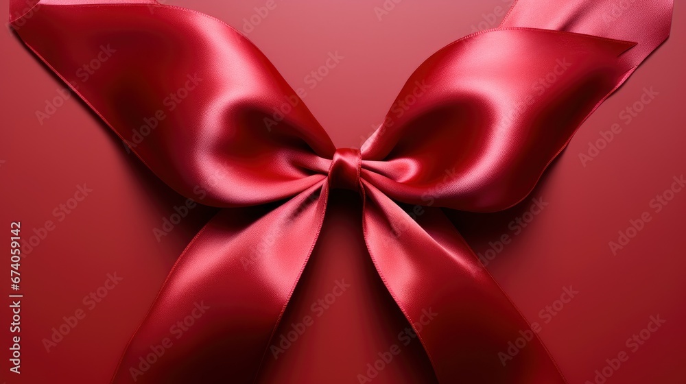 Top View Red Ribbon Rolled Bow , Bright Background, Background Hd Top View Red Ribbon Rolled Bow , Bright Background, Background Hd