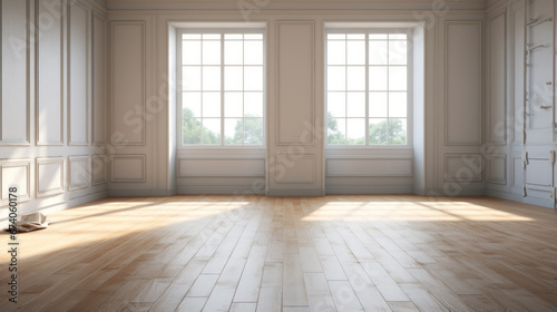 An empty room is filled with potential and waiting to be filled with furniture