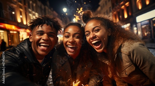 Young Friends Having Fun Together Night , Bright Background, Background Hd © Alex Cuong