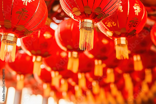 Chinese Christmas lanterns.