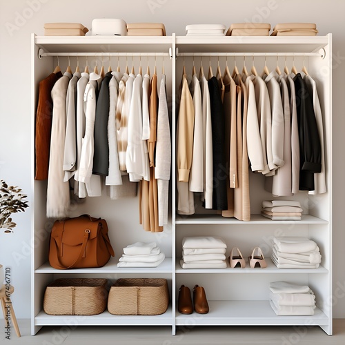 Fotos von einem ordentlichen Kleiderschrank