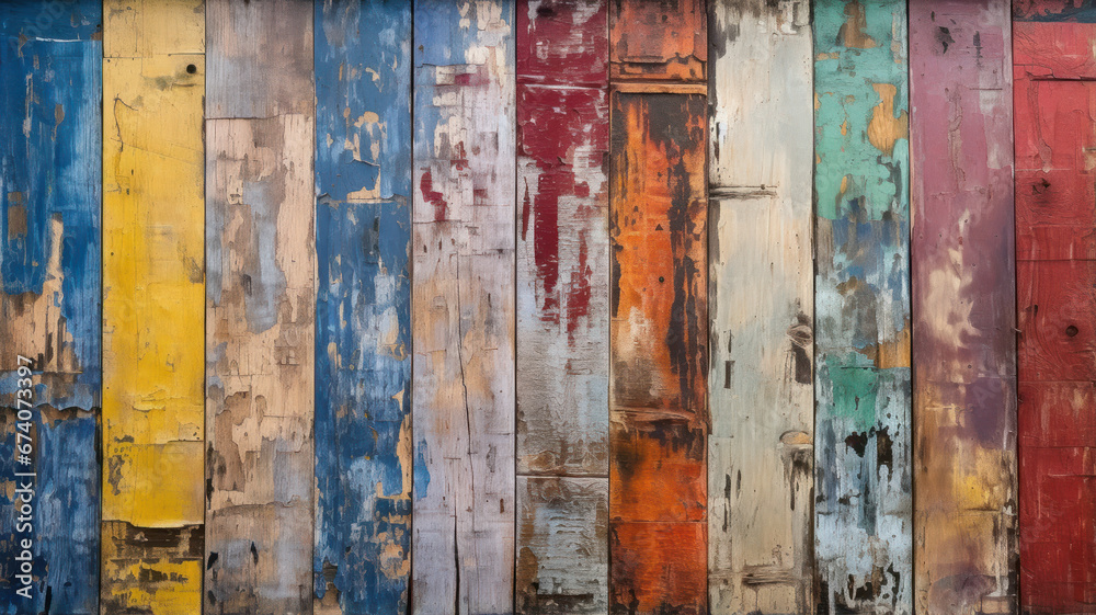 Colorful Wood Wall Texture Colorful Wood Wall Texture