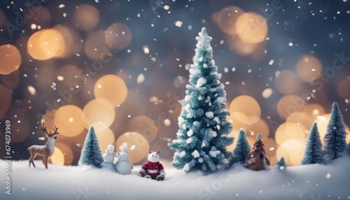 Christmas tree decorated with toys