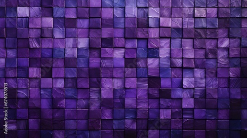Texture of Mosaic Tiles in dark purple Colors. Rustical Background