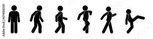 stick figure, man icon, people illustration, isolated human silhouettes