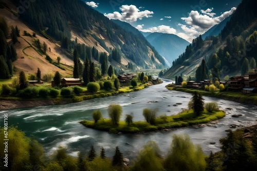 River between the mountains 