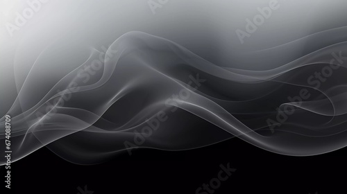 Smoky surface with dynamic effect, smoke abstract background, cell layers, 3d vector illustration 
