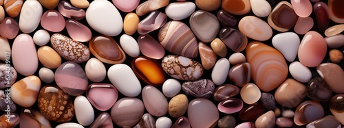 Stunning and sparkling stones in a variety of colors, with a romantic pink touch © Matthew