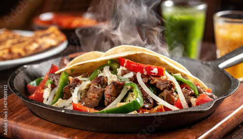 beef and vegetables, Mexican food photo