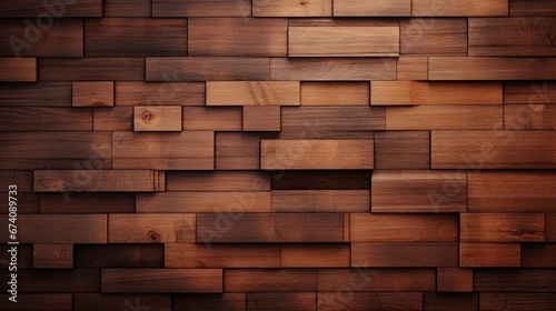 3D and realistic textured brown wood background. a wooden plank with a detailed 3d cube texture wood backdrop