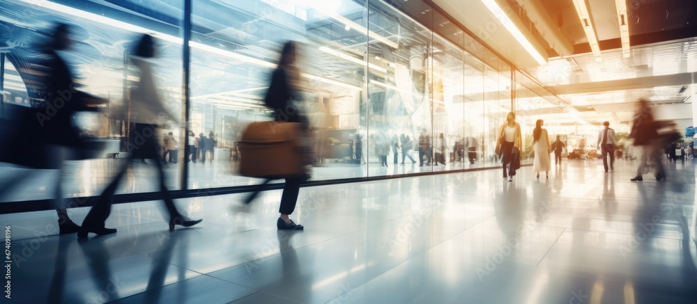 Abstract background. Shopping mall. Motion blur.
Abstract background. Shopping mall. Motion blur.