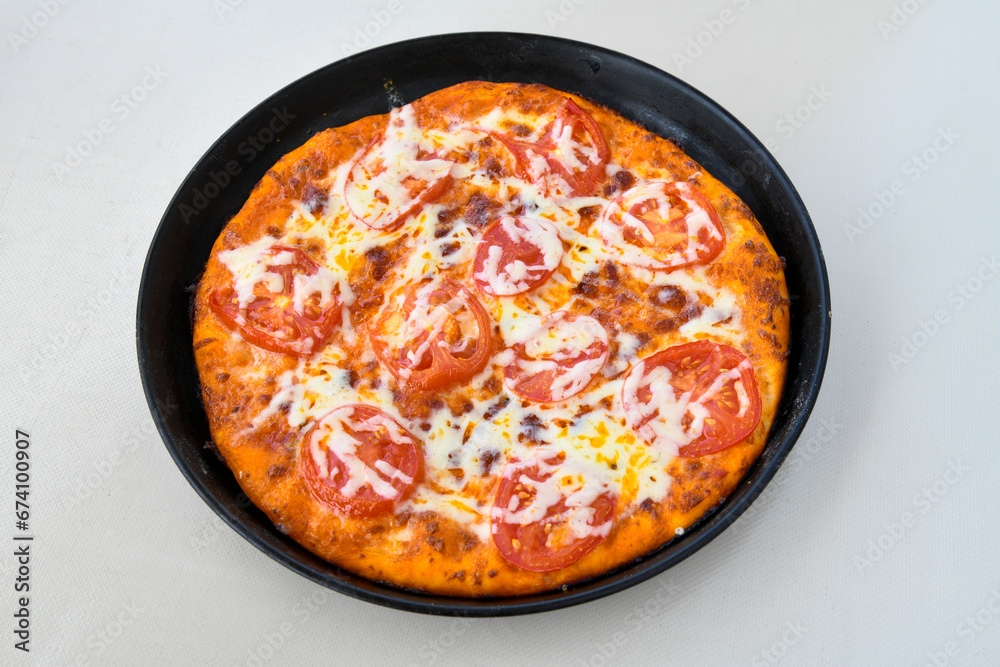 Delicious mixed pizza with rich content. Menu concept of choice and diversity. Pepperoni, Formaggi, Veggie, Karisik pizza Delicious mixed pizza with rich content. Menu concept of choice and diversity. Pepperoni, Formaggi, Veggie, Karisik pizza