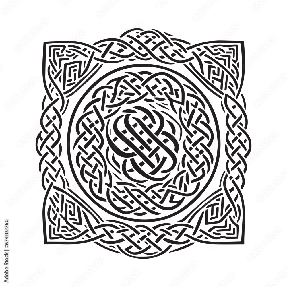 Fototapeta premium Celtic knot, vector graphic design element