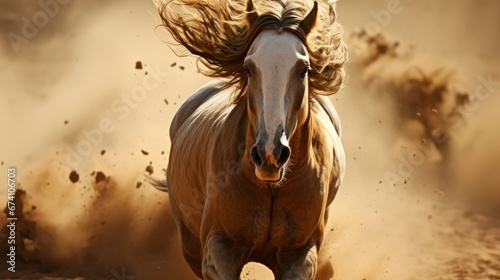Saudi Arab Horse Rider On Traditional , Bright Background, Background Hd © Alex Cuong