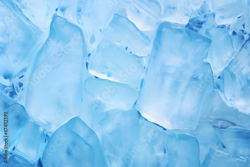 ice texture, Abstract ice background, ice broken, Blue background