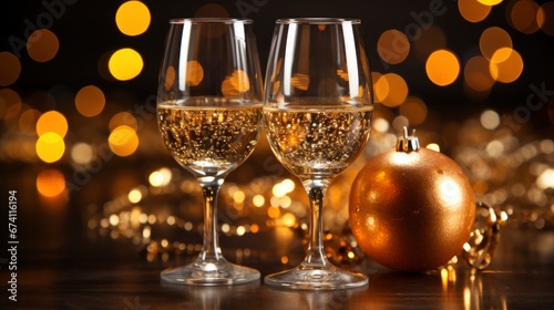 New Years Eve Celebration Champagne , Bright Background, Background Hd