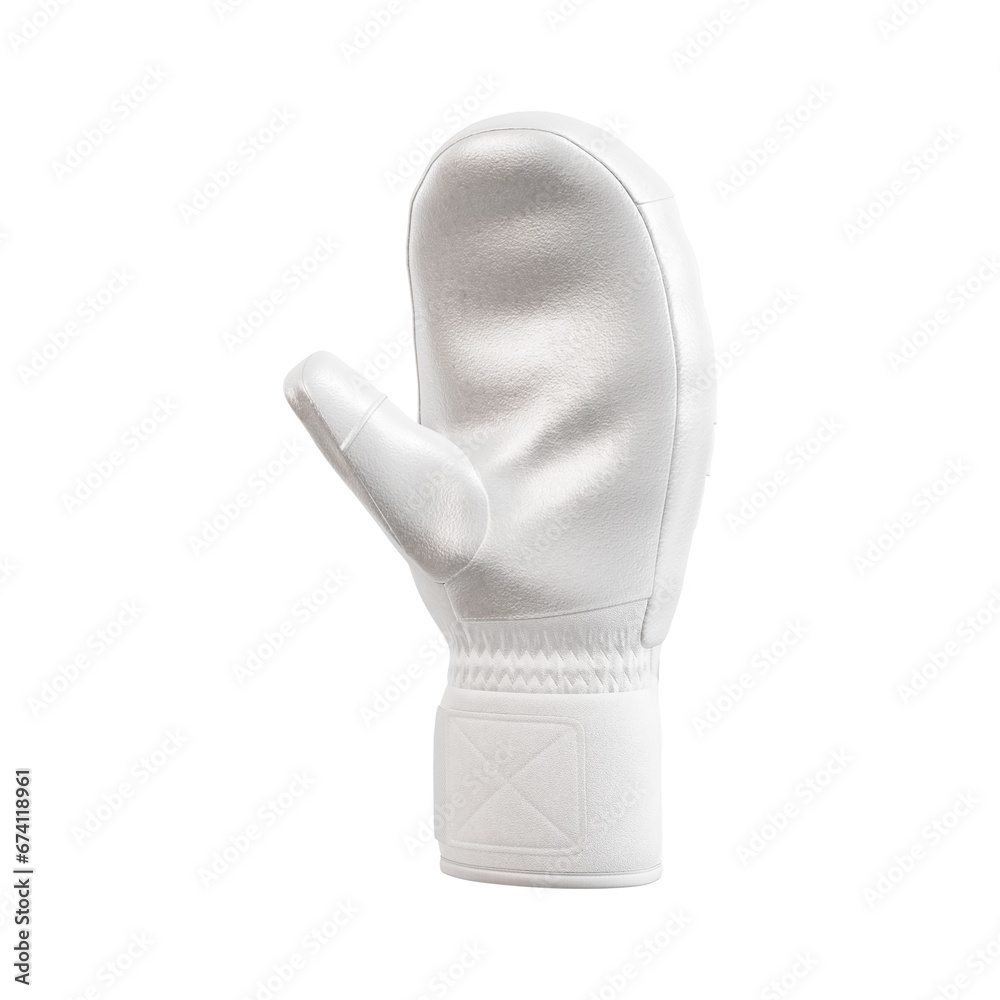 a blank Mitten image isolated on a white background a blank Mitten image isolated on a white background