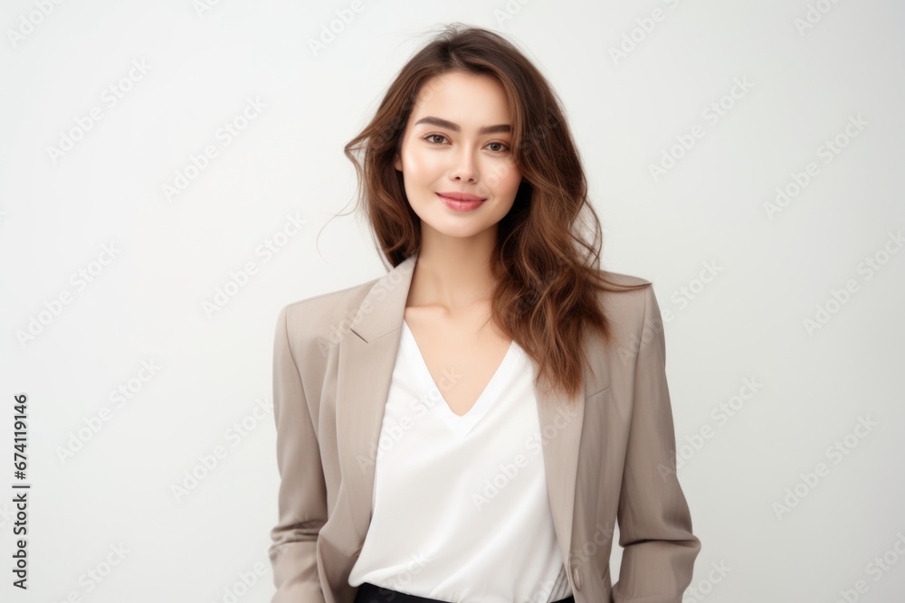 Young attractive woman dressed in business style. Successful business woman, employee, manager. Young attractive woman dressed in business style. Successful business woman, employee, manager.