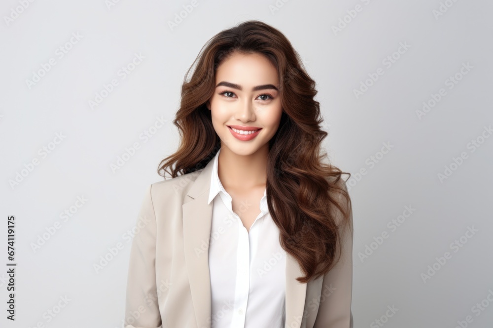 Young attractive woman dressed in business style. Successful business woman, employee, manager. Young attractive woman dressed in business style. Successful business woman, employee, manager.