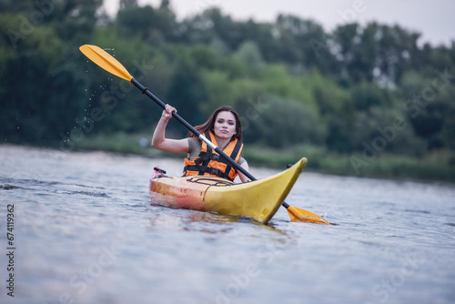 Woman and kayak © georgerudy