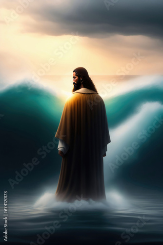 Jesus, holy son of God, who brought peace, joy and glory through his sacrifice king of kings, walking on water