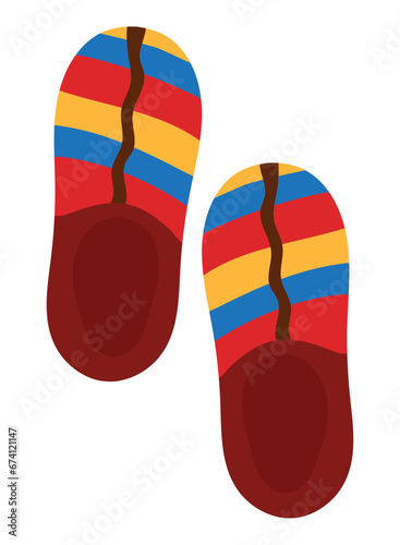 colombian espadrilles illustration