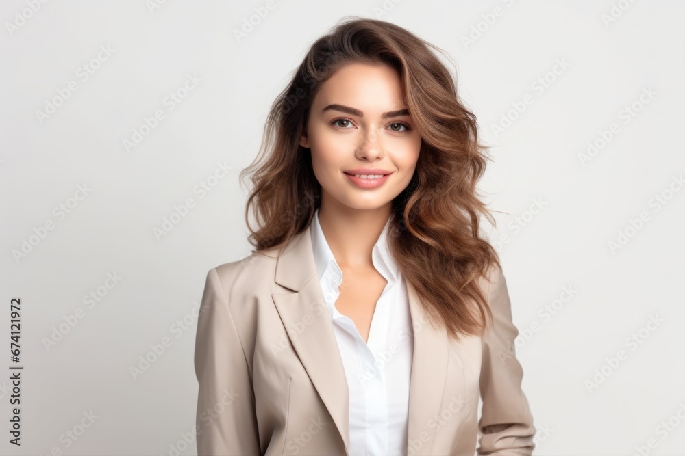 Young attractive woman dressed in business style. Successful business woman, employee, manager. Young attractive woman dressed in business style. Successful business woman, employee, manager.