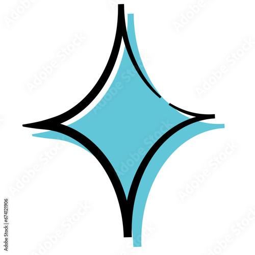 Atomic MCM graphic element mid century