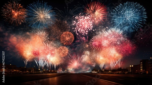 Hokkaido Sapporo Makomanai Fireworks Festival, Bright Background, Background Hd