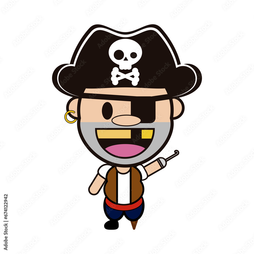 Obraz premium Pirata Animado.