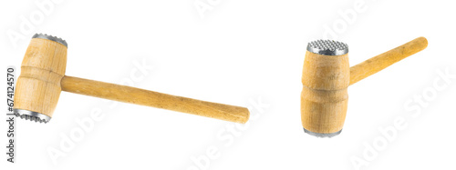 meat masher on white isolated background