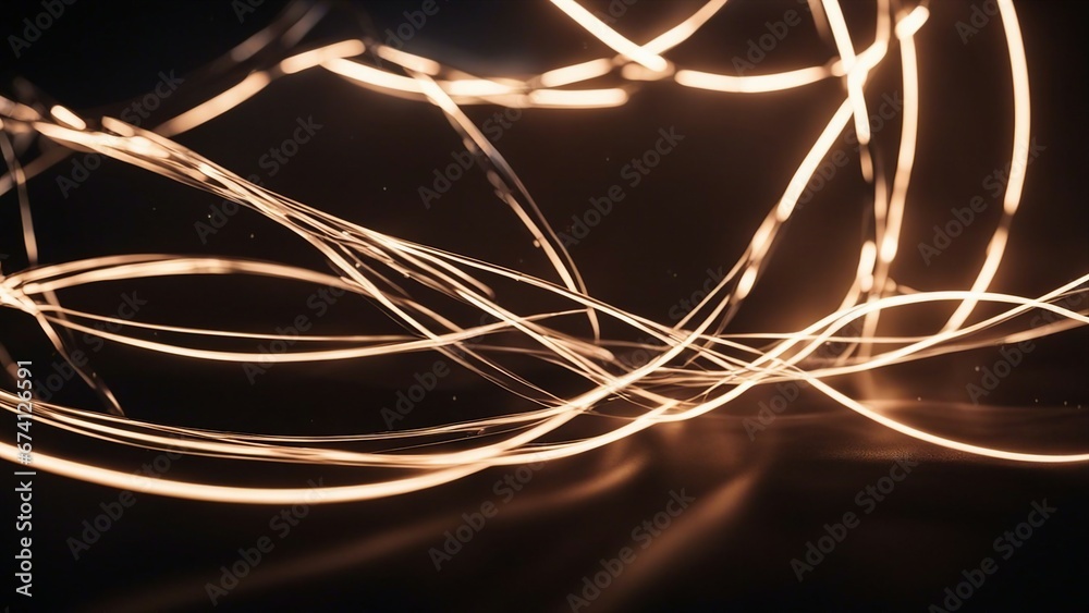 abstract background with glowing lines _A scene of a battle between two forces of light and dark, represented by glowing lines and curves abstract background with glowing lines _A scene of a battle between two forces of light and dark, represented by glowing lines and curves