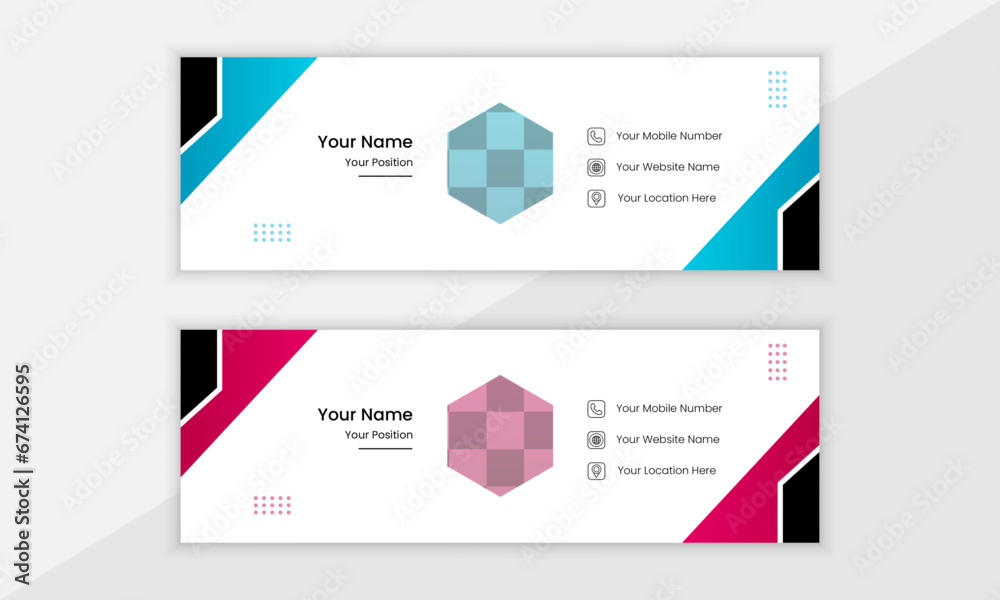 New Modern Creative Email Signature Design Template