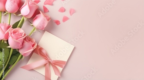 bouquet of pink tulips with card © Glenn Finch