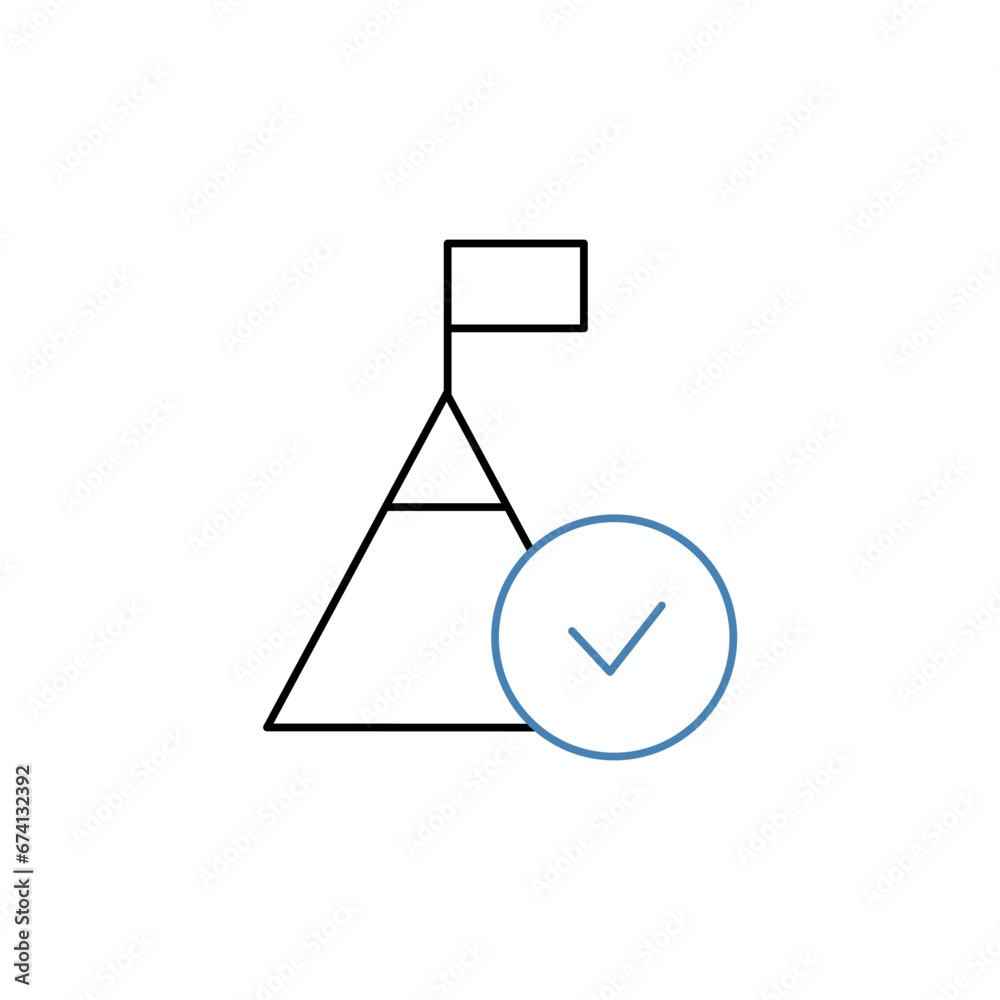 challenge concept line icon. Simple element illustration.challenge conversion concept outline symbol design.