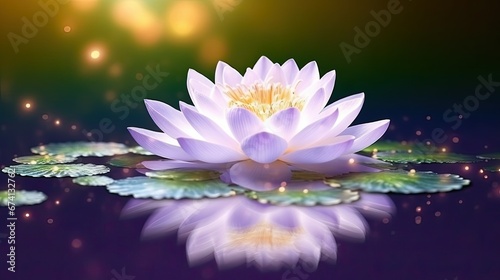 Pink lotos flower
