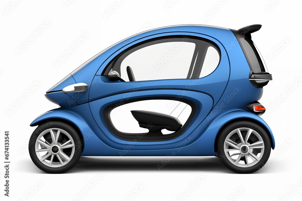 a brand-less generic concept car. Modern electric car on a white background with a shadow. a brand-less generic concept car. Modern electric car on a white background with a shadow.
