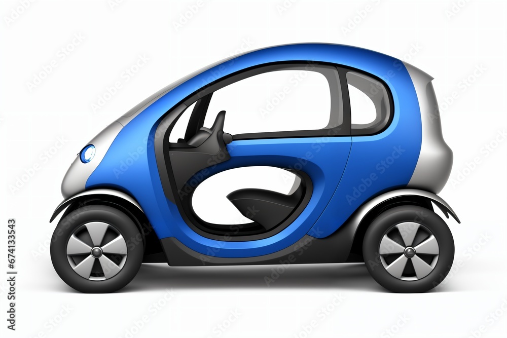 a brand-less generic concept car. Modern electric car on a white background with a shadow. a brand-less generic concept car. Modern electric car on a white background with a shadow.