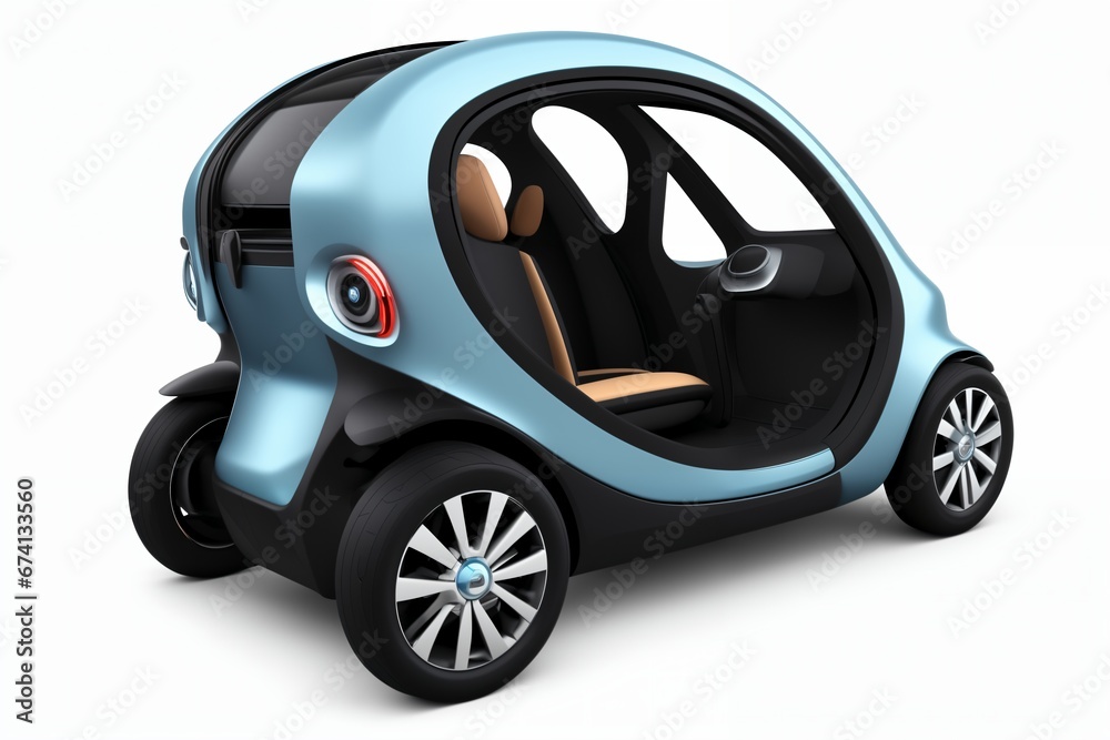 a brand-less generic concept car. Modern electric car on a white background with a shadow. a brand-less generic concept car. Modern electric car on a white background with a shadow.