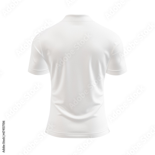 a invisible mannequin with a polo shirt isolated on a white background