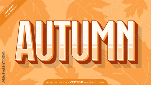 Editable Text Effect - Autumn Season