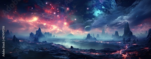 alien planet background © neirfy