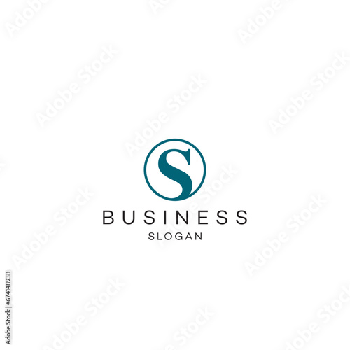 Business letter s logo design 