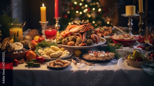 christmas table setting