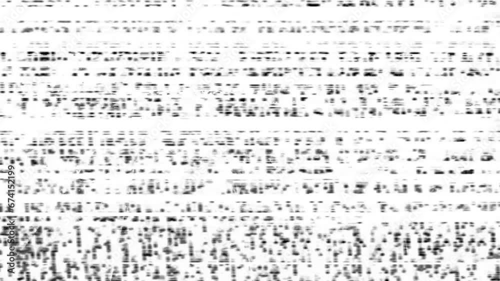 old tv monitor screen glitch with no signal. Vintage 80s vhs vcr noise.