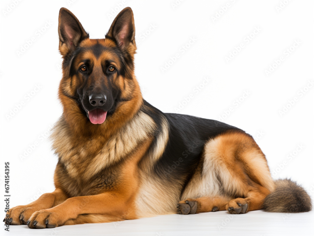 cutout of a german shepherd